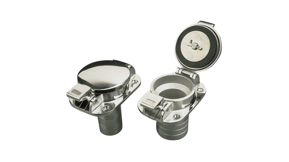 Sea-Dog Stainless Steel Flip Top Deck Fill - Gas - 1-1/2" Hose 77119