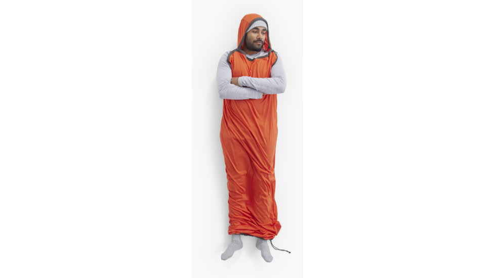 Sea to Summit Reactor Extreme Sleeping Bag Liner w/Drawcord, Spicy Orange, Compact, A3207