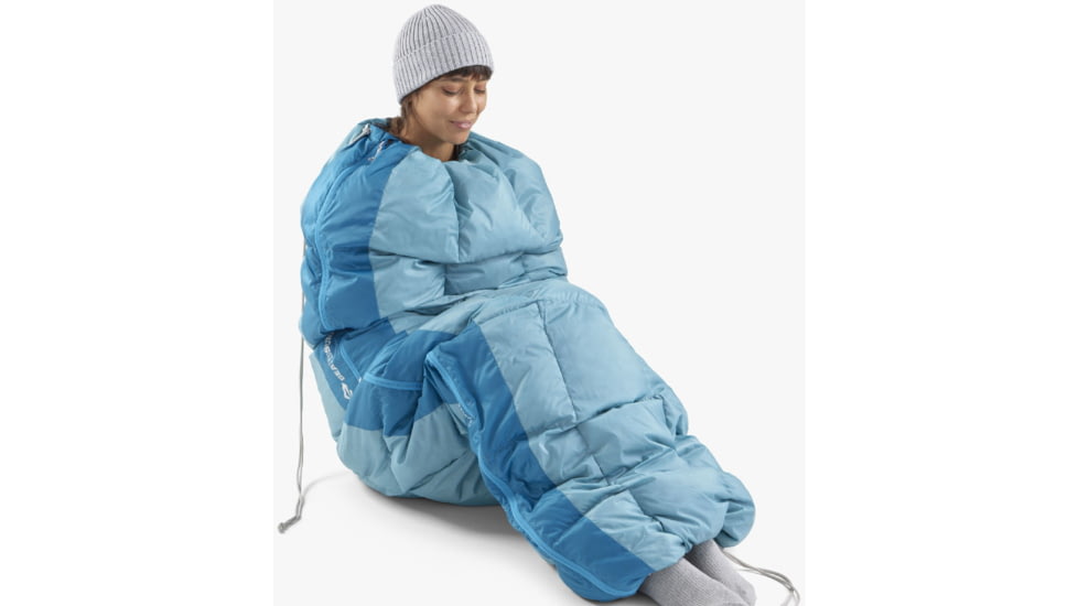 Sea to Summit Traveller Down Sleeping Bag, Aqua Sea Blue, Regular, S1313