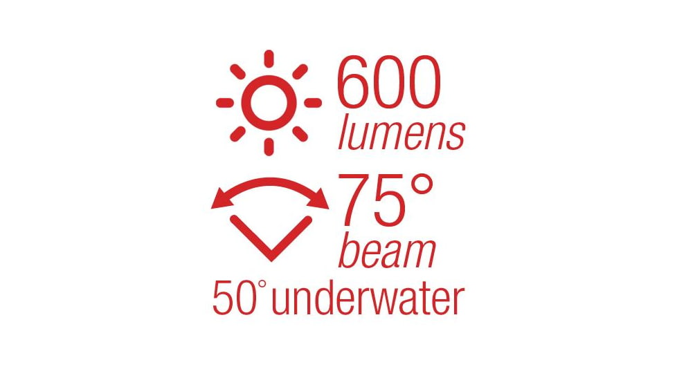 SeaLife Sea Dragon Mini 600 LED UW Light, BLACK SL982