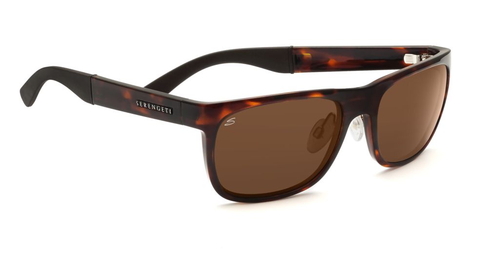 Serengeti Nico Sunglasses - Dark Tortoise Frame, Drivers Polarized Lenses 7644