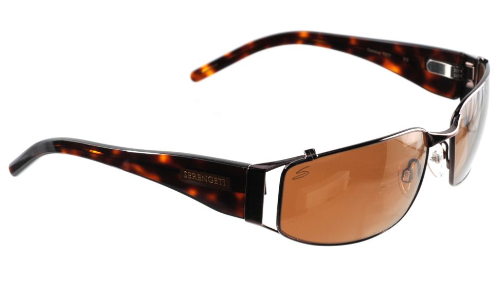 Serengeti Canova Sunglasses 7277, Espresso/Tortoise Frame, Drivers Polarized Lens
