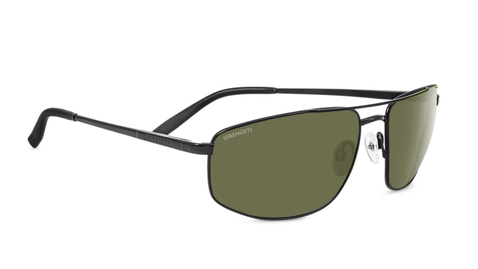 Serengeti Modugno Sunglasses, Satin Black, Polarized 555nm, 8407
