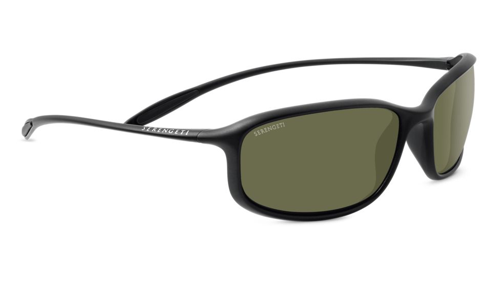 Serengeti Sestriere Sunglasses, Satin Black Frame, Polar PhD 555 Lens, 8204