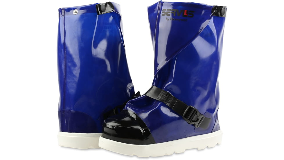 Servus 12in Polyurethane Steel Toe Processing Overboots - Mens, Blue, 2XL, IT12ST17-BLU-2XL