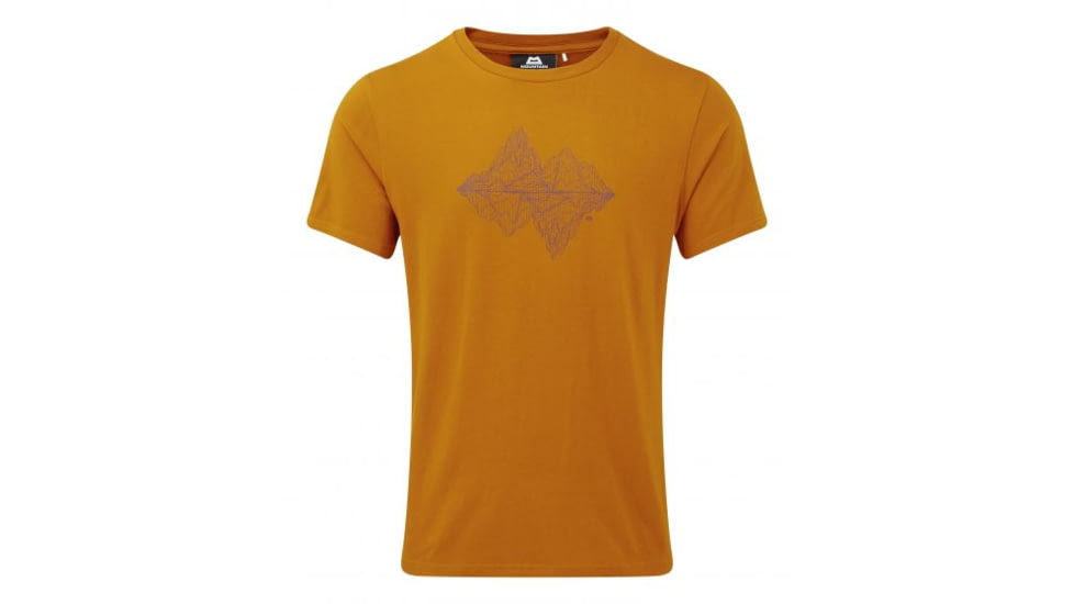 Shed, Mountain Equipment Wireframe Tee - Mens, Pumpkin Spice, Large, ME-004025-1324-L-DEMO