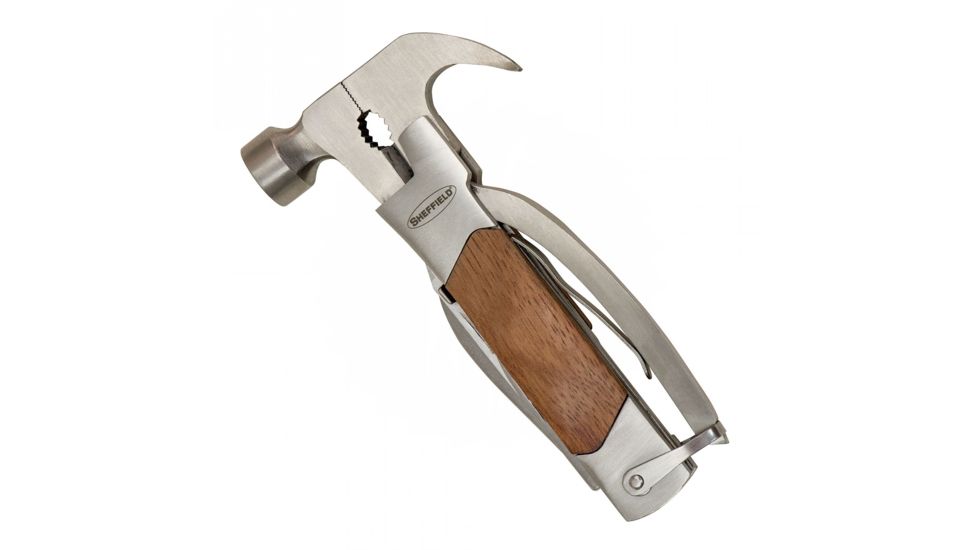 Sheffield 14-in-1 Hammer Multi-Tool w/ Hardwood Handle, 5.25 in, 12913