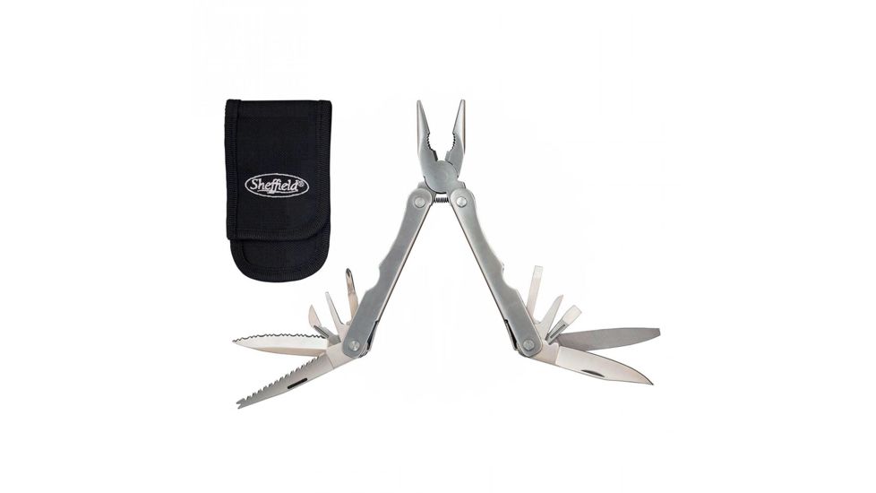 Sheffield 17-In-1 Folding Multi Tool with Knive 12007