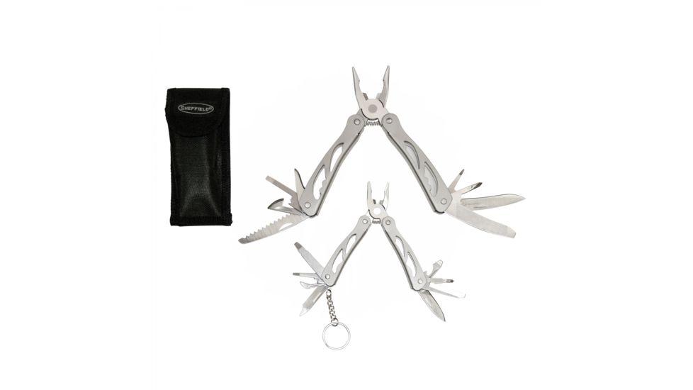 Sheffield 2 Piece Multi-Tool Set, Silver 12921