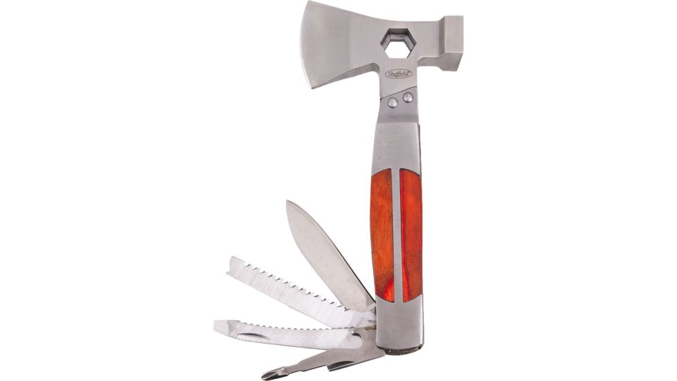 Sheffield Camper 12-in-1 Multi-Tool w/ Hardwood Handle, 12301