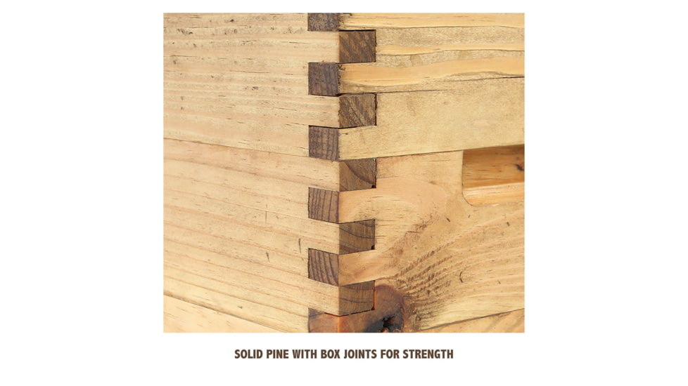 Sheffield Standard Pine Craft Box, Alligator Design, Brown, 12650-5