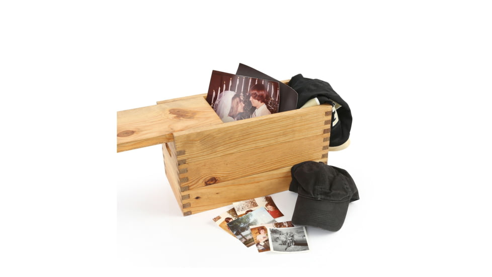 Sheffield Standard Pine Craft Box, Alligator Design, Brown, 12650-5