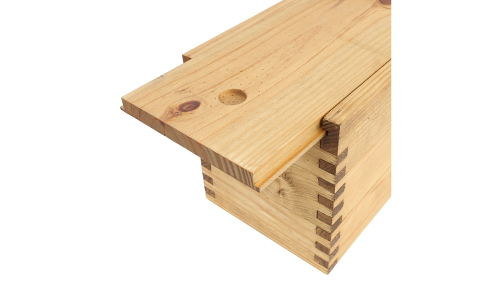 Sheffield Standard Pine Craft Box, Crest Design, Brown, 12650-6