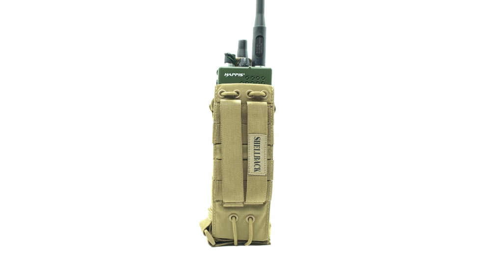 Shellback Tactical Adjustable MBITR Radio Pouch, Molle compatible, Coyote, One Size, SBT-7040-CT