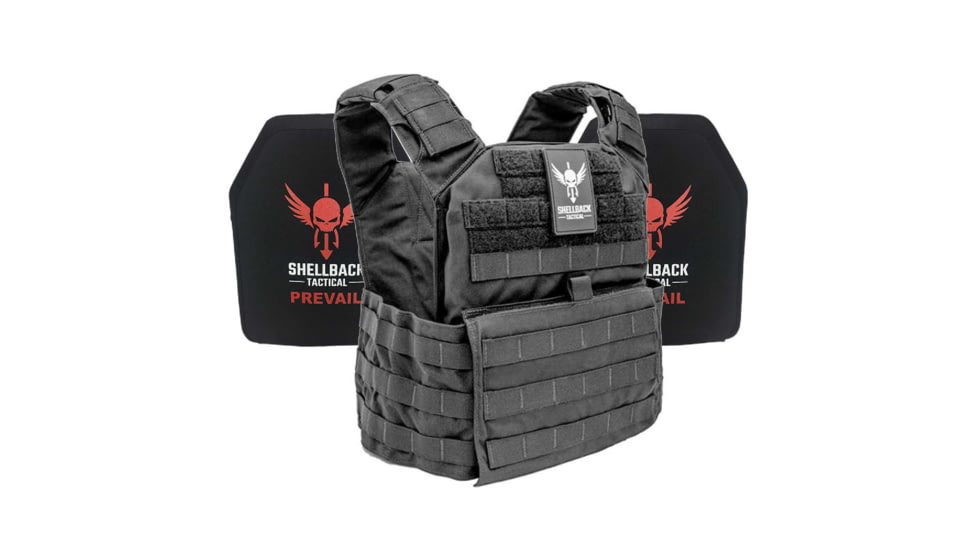 Shellback Tactical Banshee Active Shooter Kit with Level IV Model 1155 Armor Plates, Black, One Size, NSN N, SBT-BANRIF-ASK-BK
