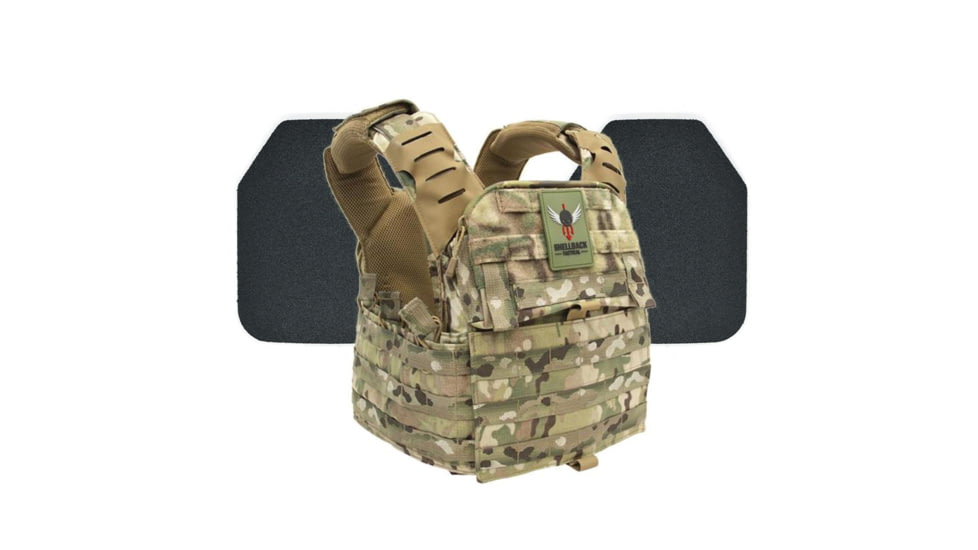 Shellback Tactical Banshee Elite 2.0 Body Armor Kit with Level III+ Model P5mmSAO Armor Plates, Multicam, One Size, SBT-BANELT-P5MM-MC