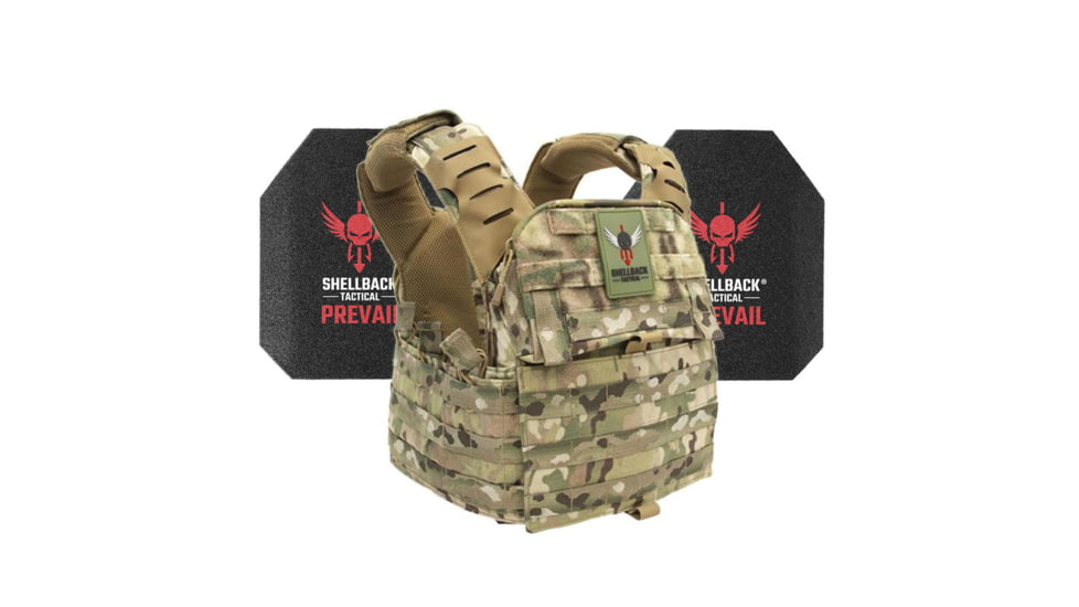 Shellback Tactical Banshee Elite 2.0 Level III Steel Plates Armor Kit, Multicam, One Size, SBT-BANELT-AR1000-MC