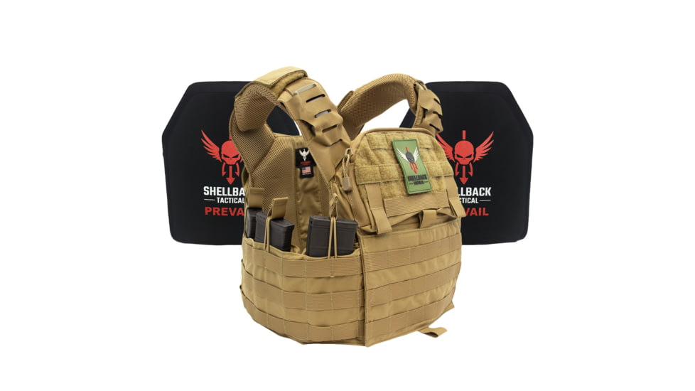 Shellback Tactical Banshee Elite 2.0 Level IV Active Shooter Kit, Coyote, One Size, SBT-BANELT-ASK-CT