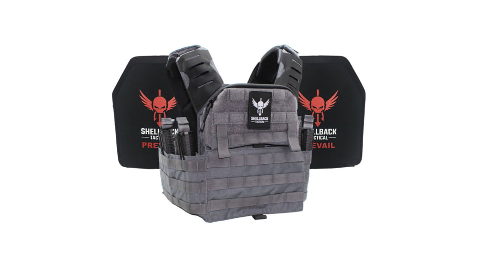 Shellback Tactical Banshee Elite 2.0 Level IV Active Shooter Kit, Wolf Grey, One Size, SBT-BANELT-ASK-WG