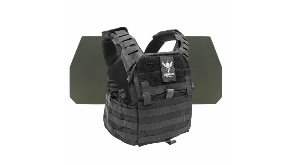 Shellback Tactical Banshee Elite 2.0 Level IV Body Armor Kit with Model L410 Plates, Black, One Size, SBT-BANELT-L410-BK