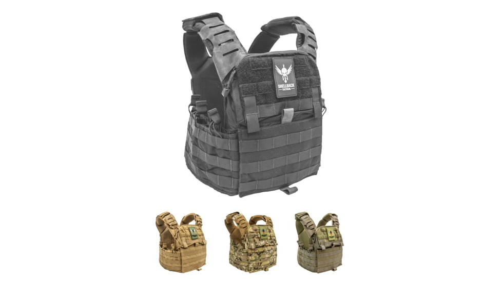 Shellback Tactical Banshee Elite 2.0 Plate Carrier with Elite Cummerbund, Black, Coyote Tan, MultiCam, Ranger Green