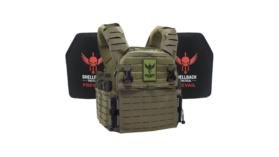 Shellback Tactical Banshee Elite 3.0 Level IV Active Shooter Kit, Ranger Green, Small/Medium, SBT-BANELT3-1155-RG-SM