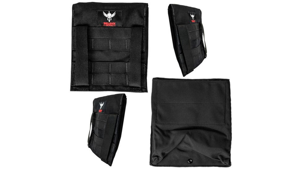 Shellback Tactical Banshee Side Armor Plate Pockets, 6x6 Set of 2, Black, SBT-BSPP-BK