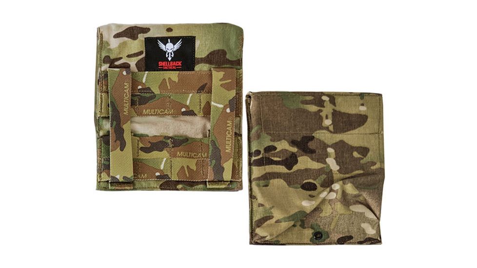 Shellback Tactical Banshee Side Armor Plate Pockets, 6x6 Set of 2, Multicam, SBT-BSPP-MC