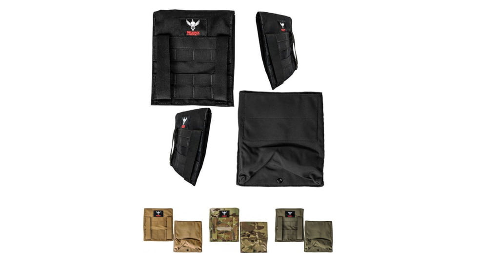 Shellback Tactical Banshee Side Armor Plate Pockets 6x6 Set of 2, Black, Coyote Tan, MultiCam, Ranger Green