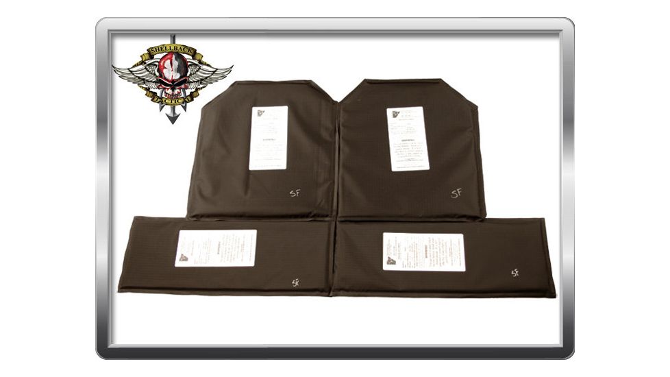Shellback Tactical Banshee Soft Armor Package - 2 Cummerbund Inserts and 2 Torso Front/Back, Black SBT-BANA-FS