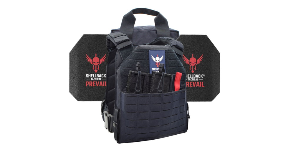 Shellback Tactical Defender 2.0 Level III Steel Plates Armor Kit, Navy Blue, One Size, SBT-9040-AR1000-NB