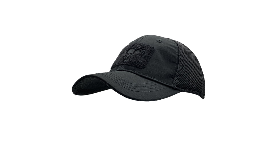 Shellback Tactical Flex Tactical Cap w/ 3 Loop Panels, Black, Small/Medium, SBT-8100-BK-S/M