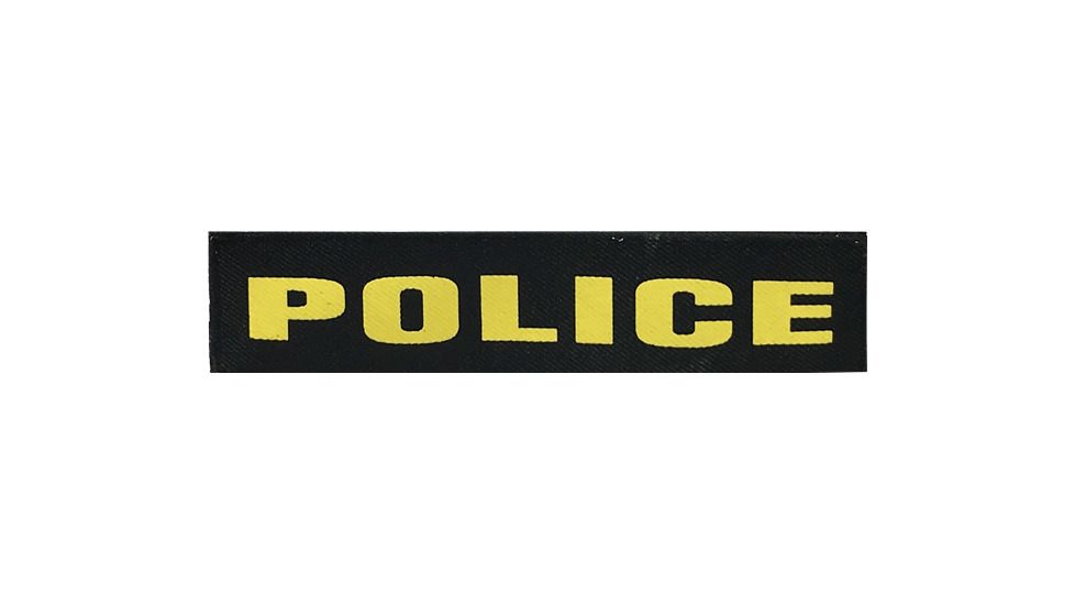 Shellback Tactical Police ID Placard, Hook Back, 1 x 5 inch, Gold on Black, One Size Fits Most SBT-X213231A-POL-GB
