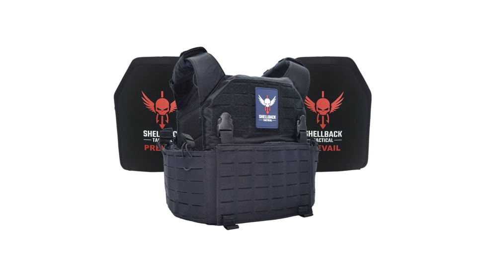 USED Shellback Tactical Rampage 2.0 Active Shooter Kit with Two Level IV 1155 Plates, Navy Blue, One Size, SBT-9031-1155-NB, EDEMO1