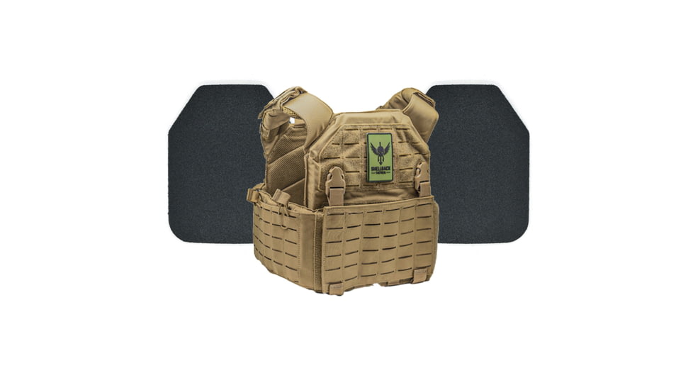 Shellback Tactical Rampage 2.0 Body Armor Kit with Level III+ Model P5mmSAO Plates, Coyote, One Size, SBT-9031-P5MM-CT