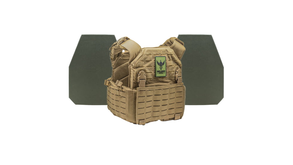 Shellback Tactical Rampage 2.0 Level IV Body Armor Kit with Model L410 Plates, Coyote, One Size, SBT-9031-L410-CT