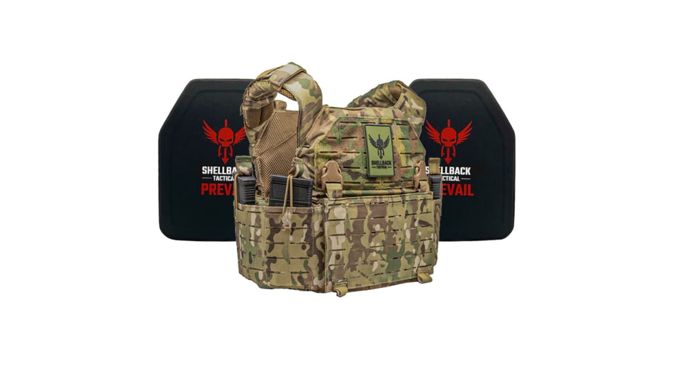 Shellback Tactical Rampage 2.0 Lightweight Level IV Ceramic Plates Armor Kit, Multicam, One Size, SBT-9031-4SICMH-MC