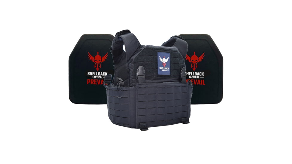 Shellback Tactical Rampage 2.0 Lightweight Level IV Ceramic Plates Armor Kit, Navy Blue, One Size, SBT-9031-4SICMH-NB