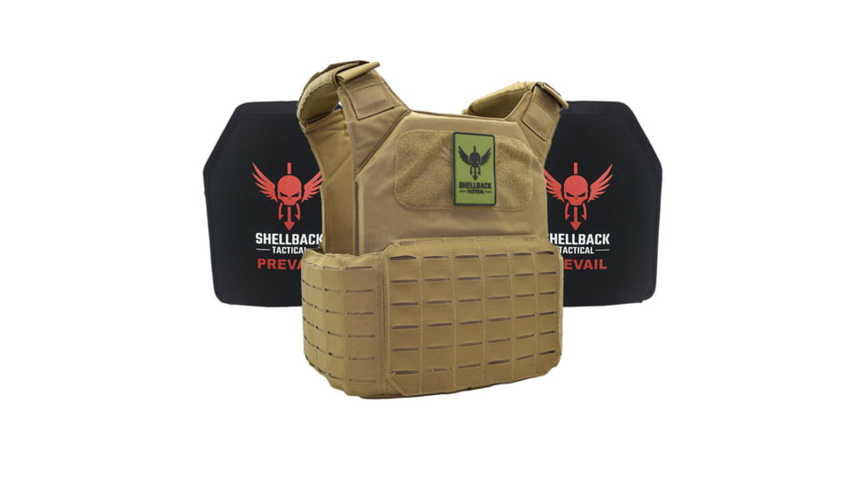 Shellback Tactical Shield Level IV Active Shooter Kit, Coyote, One Size, SBT-9011-1155-CT