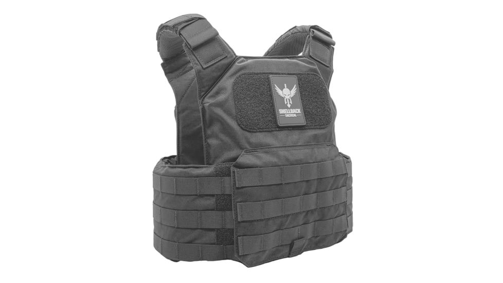 Shellback Tactical Shield Plate Carrier, Shooter and SAPI, Black, One Size, SBT-9010-BK