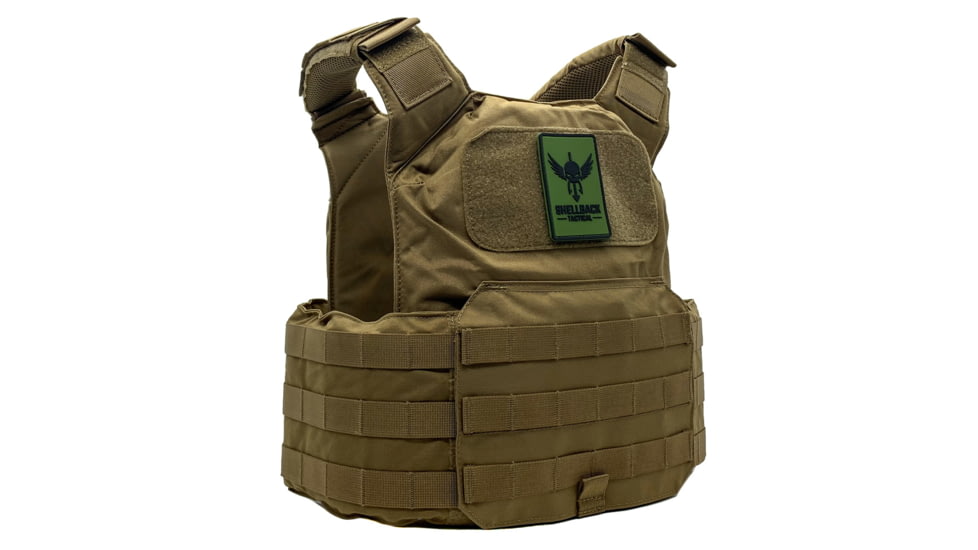Shellback Tactical Shield Plate Carrier, Shooter and SAPI, Coyote, One Size, SBT-9010-CT