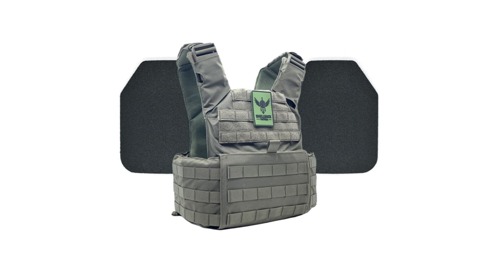 Shellback Tactical Skirmish Body Armor Kit with Level III+ Model P5mmSAO Plates, Ranger Green, One Size, SBT-9020-P5MM-RG