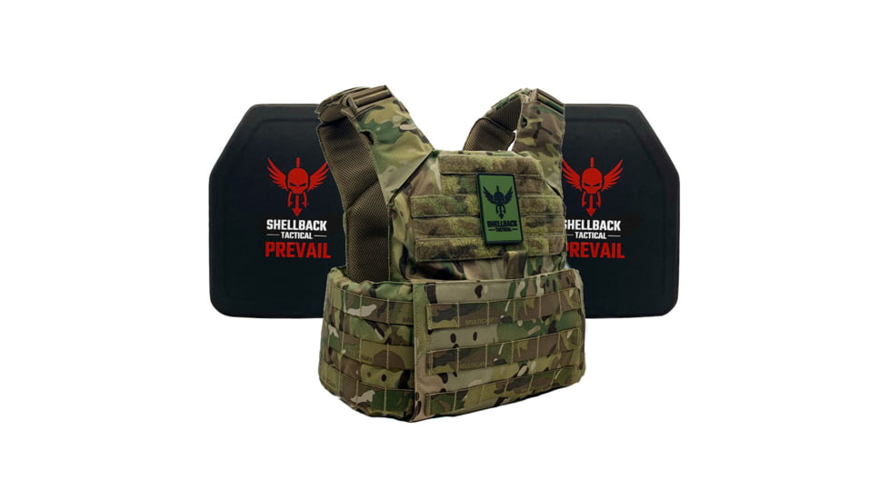 Shellback Tactical Skirmish Lightweight Level IV Ceramic Plates Armor Kit, Multicam, One Size, SBT-9020-4SICMH-MC