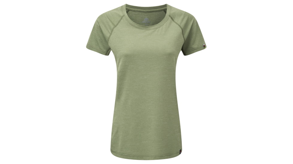 Sherpa Rinchen Short Sleeve Tee - Womens, Gokarna Green, Medium SW3109-GOKARNA GREEN-M