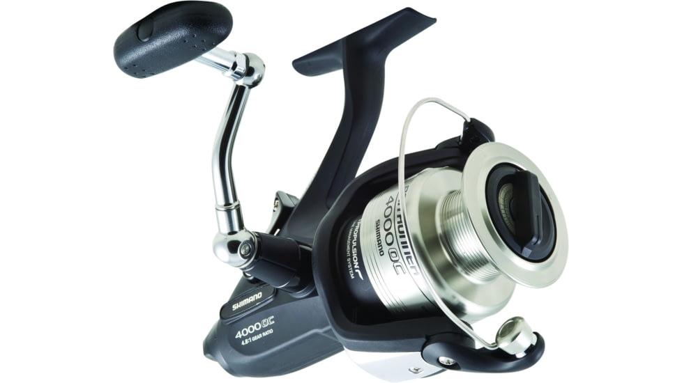 Shimano Baitrunner 4000 OC Saltwater Spinning Reel, Ambi 3BB + 1RB, 4.8:1 Ratio, Alum Spool, Braid 15/270, 20/190, 40/145, BTR4000OC