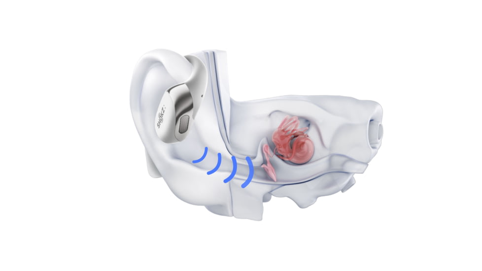 Shokz Two Plus Headphone, Grey, Standard, T921-ST-GY-US