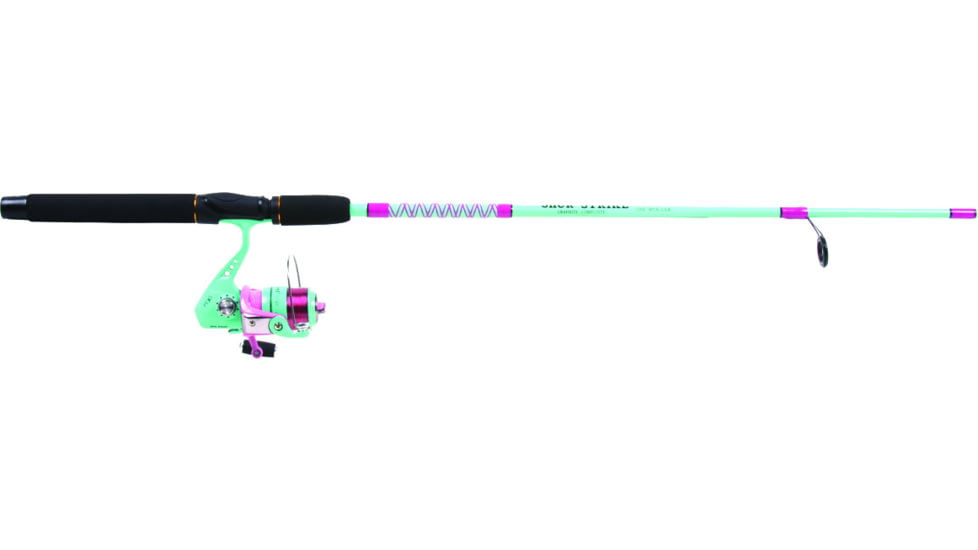 Shur Strike Spinning Combo 6' 2Pc Pink/Green w/Line Premounted, PT30/FPT60-2