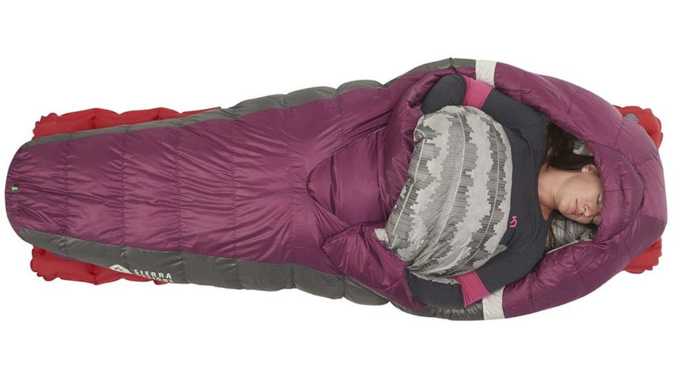 Sierra Designs Backcountry Bed 650F 20 Deg Sleeping Bag - Womens, Purple, Regular, 70603920R