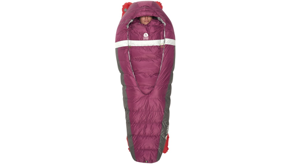 Sierra Designs Backcountry Bed 650F 20 Deg Sleeping Bag - Womens, Purple/White/Grey, Regular, 70603924R