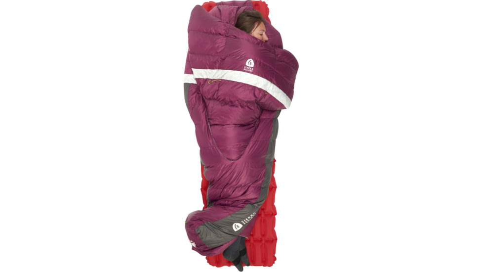 Sierra Designs Backcountry Bed 650F 20 Deg Sleeping Bag - Womens, Purple/White/Grey, Regular, 70603924R